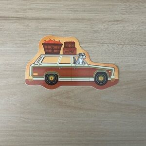 Dutch Bros Orange and Brown Car Sticker
